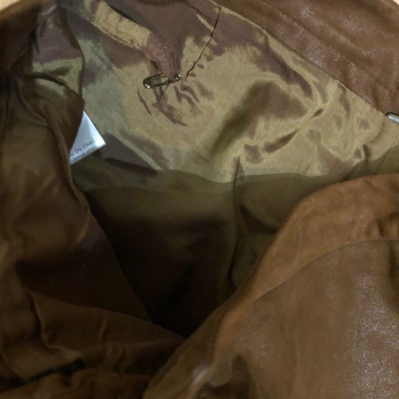 Women’s Authentic Brown Leather Pants Size 8 - Picture 3 of 8